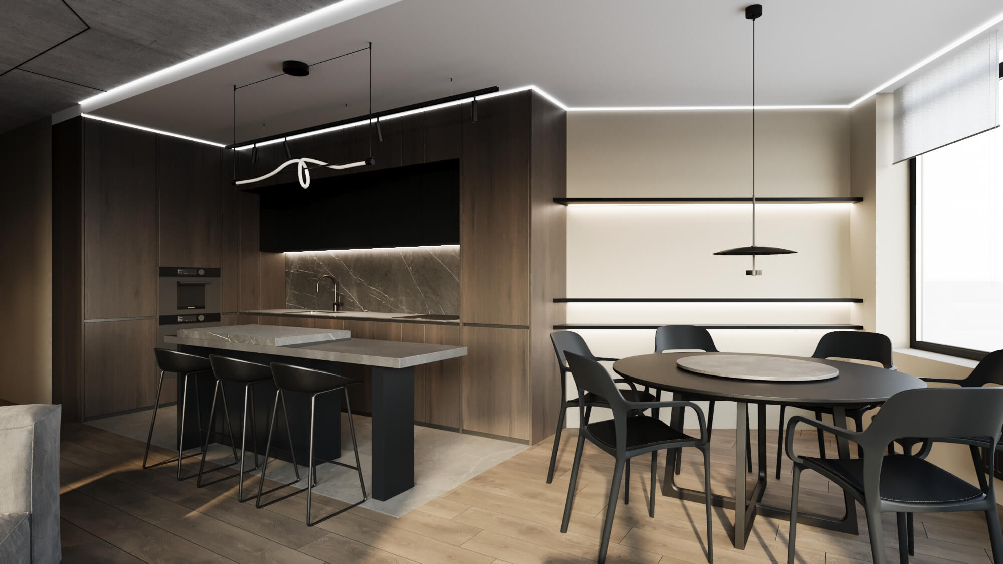 Дизайнерский ремонт  ул.Жасминовая  